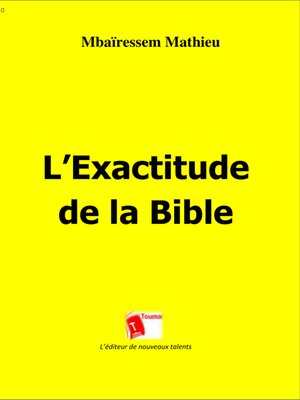 cover image of L'Exactitude De La Bible